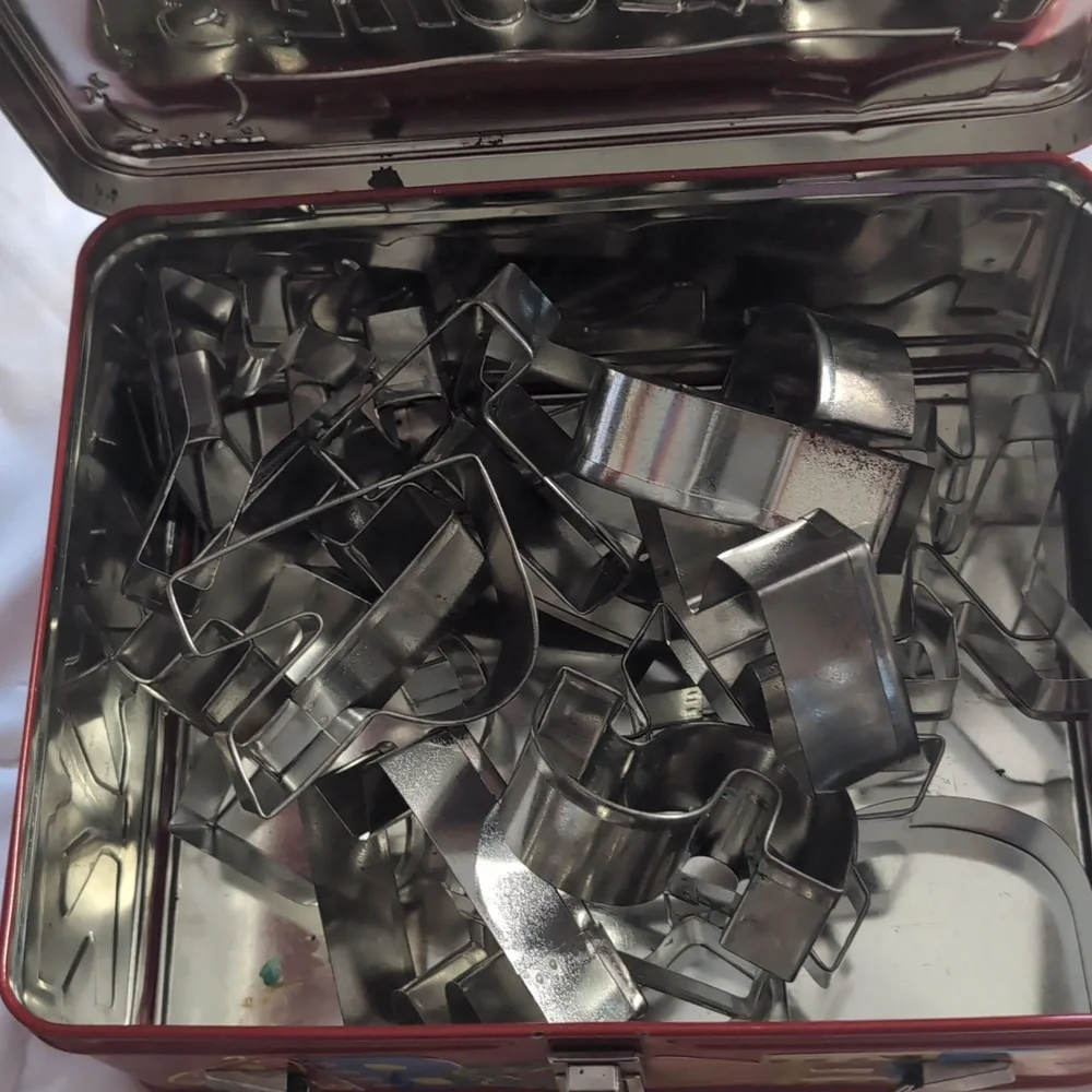 Vintage Williams-Sonoma ABC Cookie Cutters Set with Tin